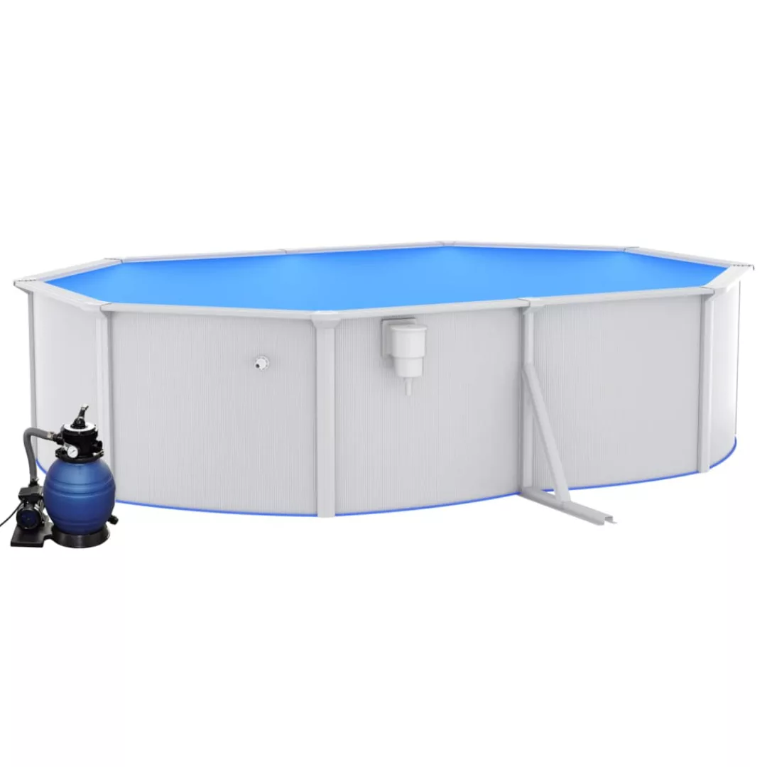 Vidaxl Pool Mit Sandfilterpumpe 490x360x120 Cm günstig online kaufen