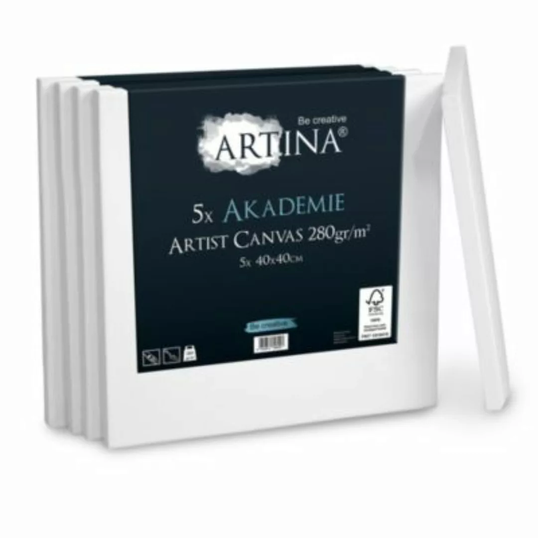Artina Akademie Keilrahmen 5er Set weiß Gr. 40 x 50 günstig online kaufen
