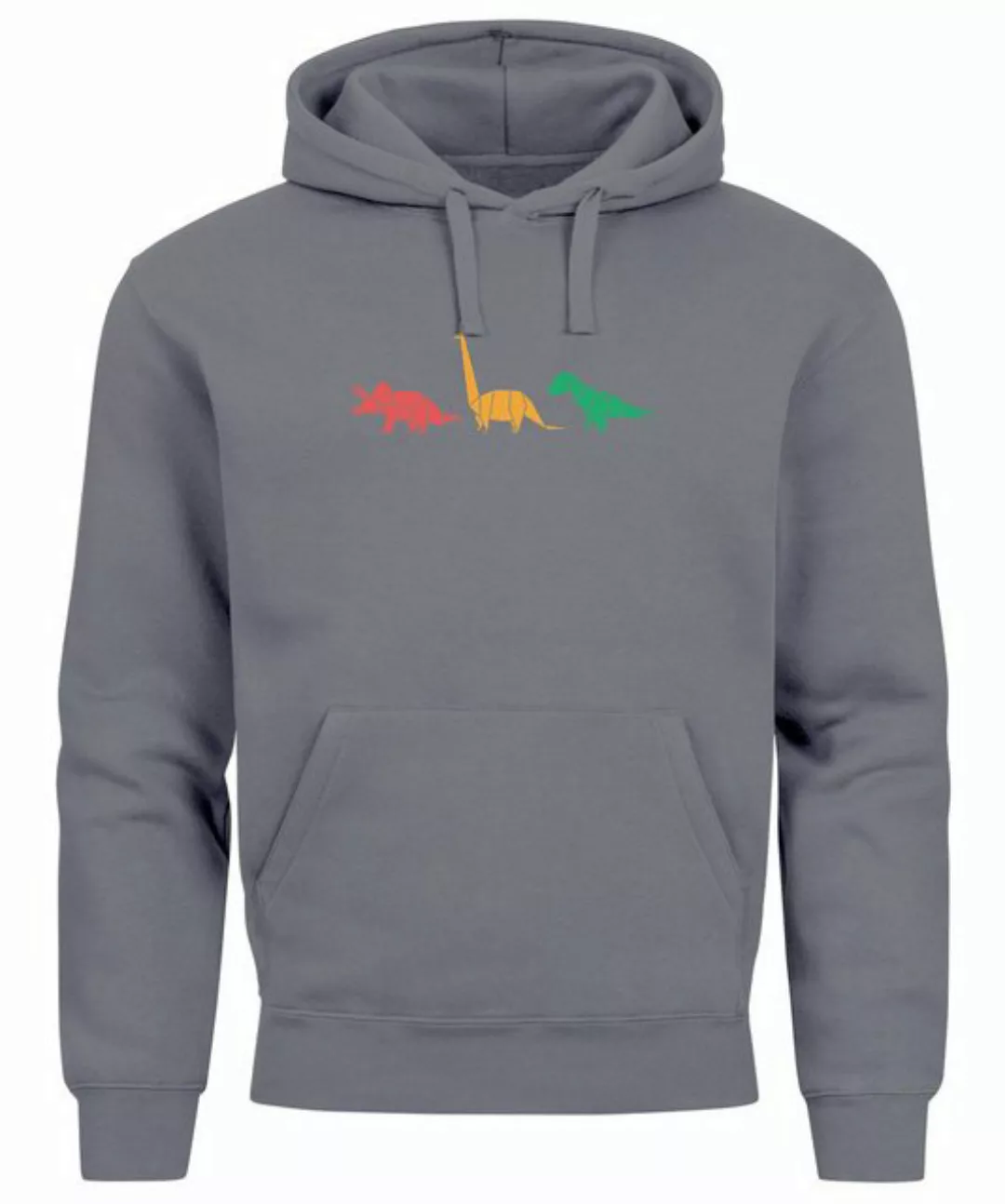 Neverless Hoodie Hoodie Herren Dinosaurier Aufdruck Polygon Tiere Geometric günstig online kaufen