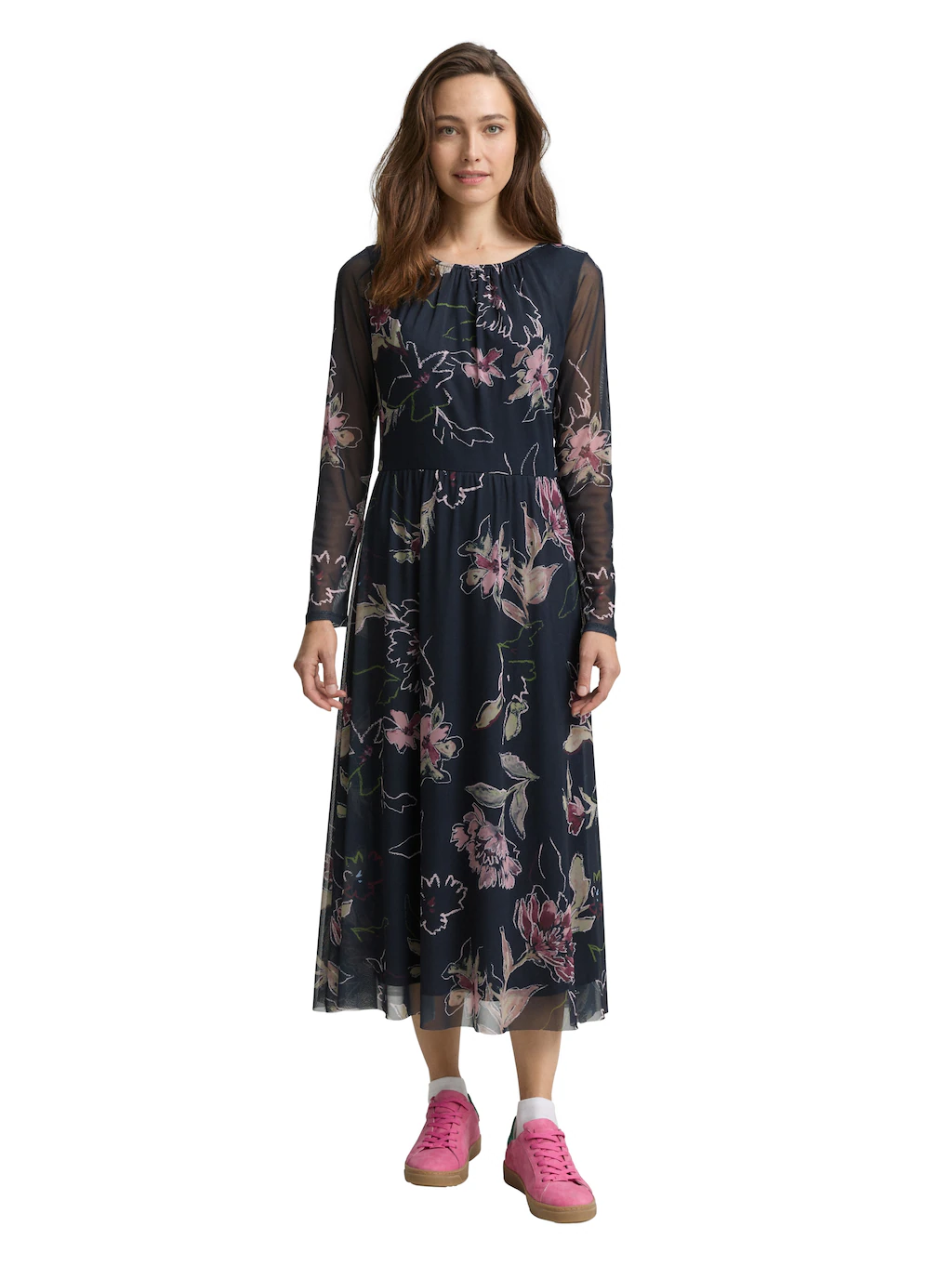 TOM TAILOR Meshkleid, mit Muster günstig online kaufen