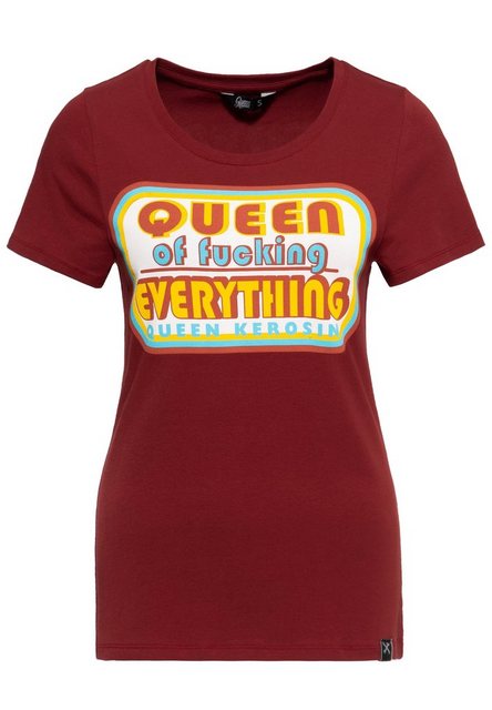 QueenKerosin Print-Shirt Queen of Everything (1-tlg) mit Retro-Statement Fr günstig online kaufen