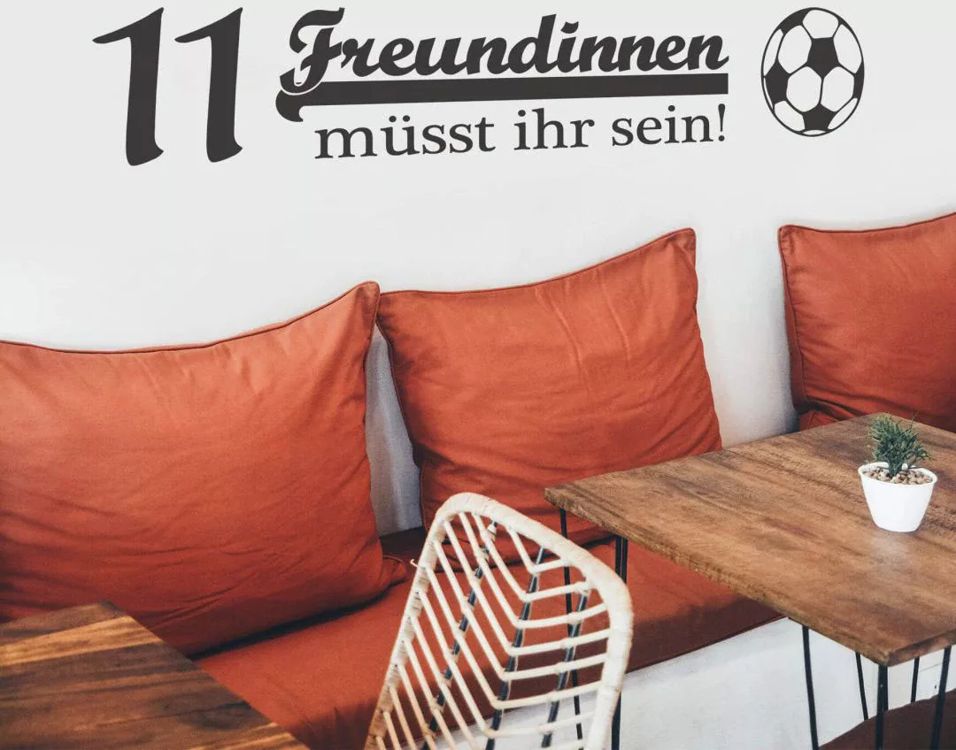 Wall-Art Wandtattoo "Fußball 11 Freundinnen", (1 St.), selbstklebend, entfe günstig online kaufen