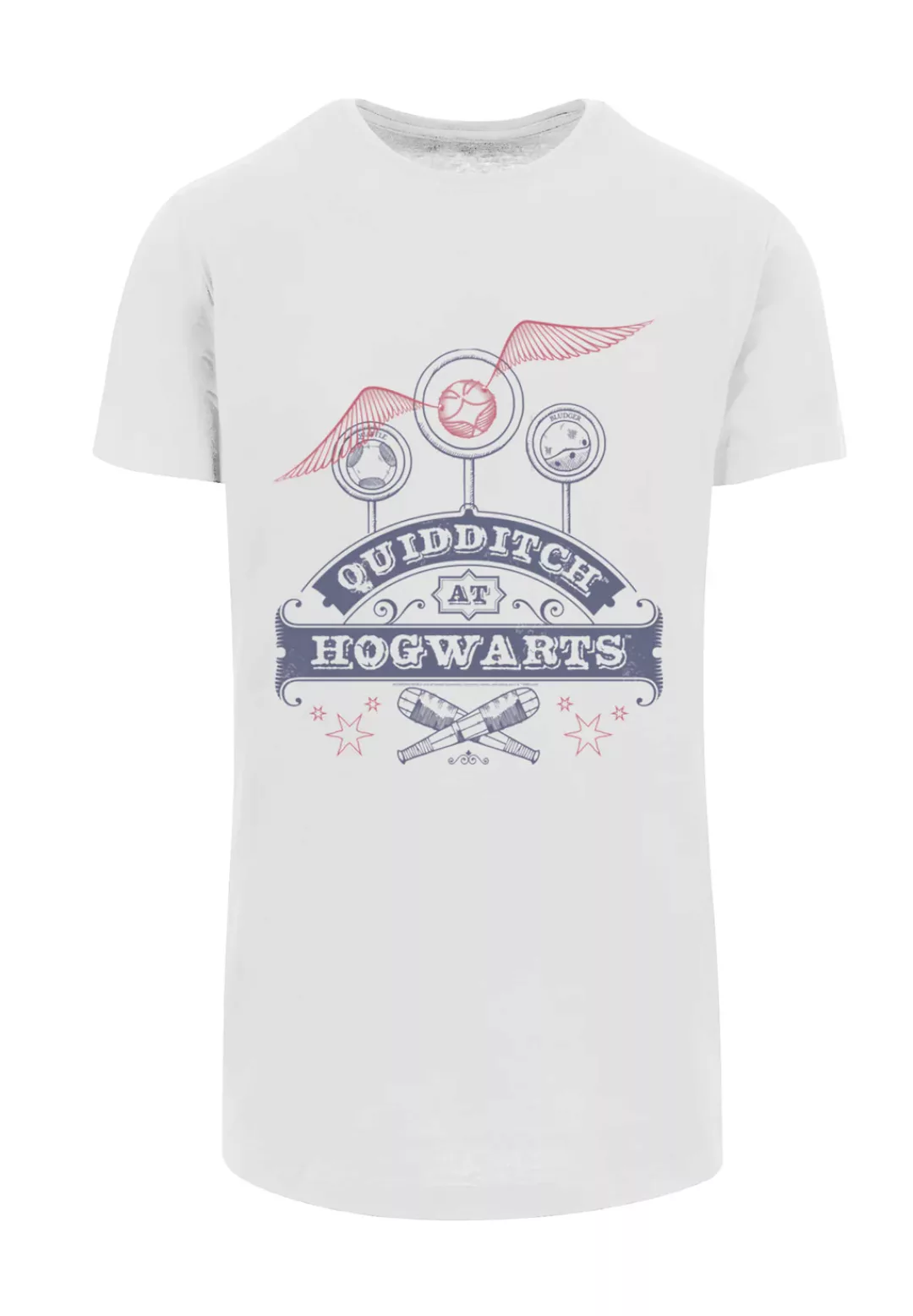 F4NT4STIC T-Shirt Harry Potter Quidditch Hogwarts Print günstig online kaufen