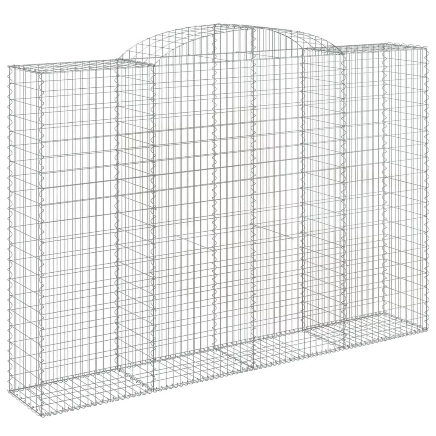 Vidaxl Gabionen Mit Hochbogen 2 Stk. 300x50x200/220cm Verzinktes Eisen günstig online kaufen