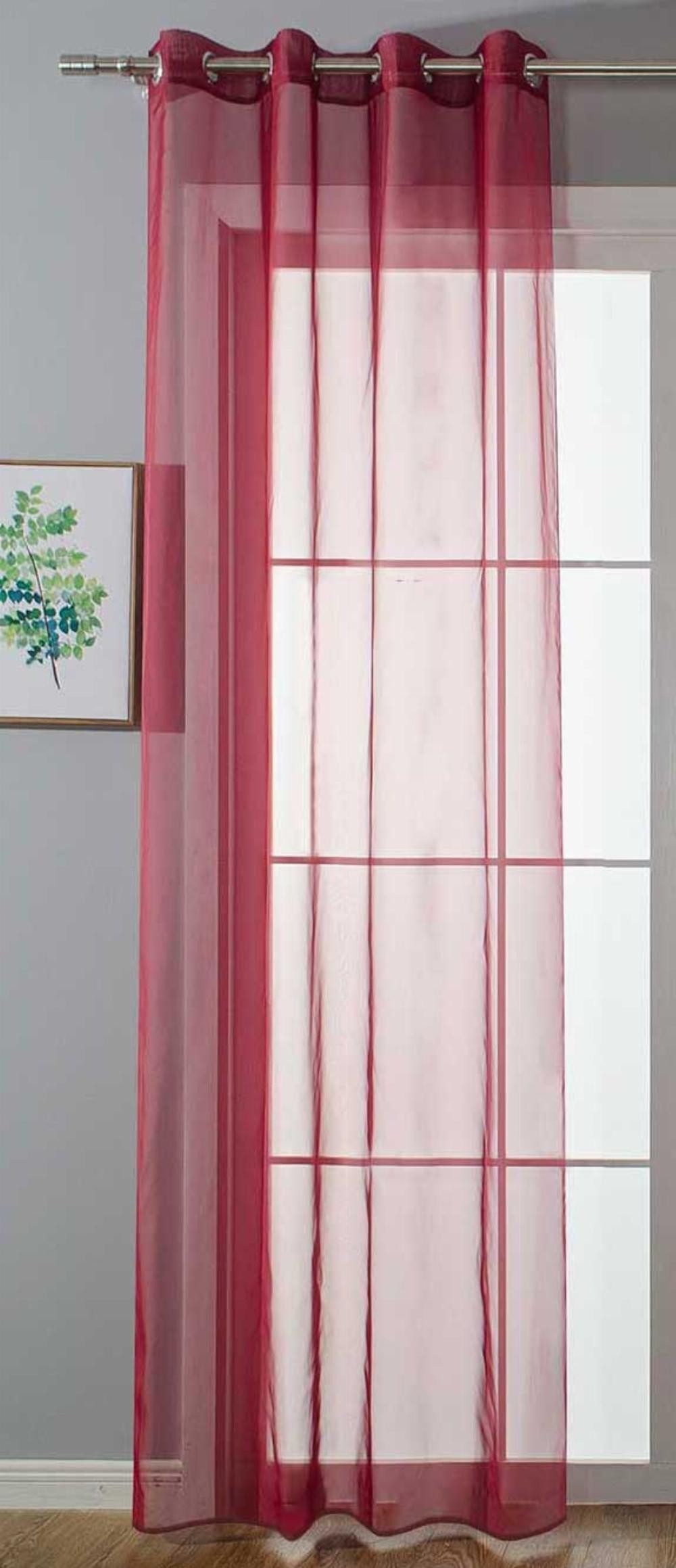 Gardinenbox Gardine, Ösen (1 St), transparent, günstig online kaufen