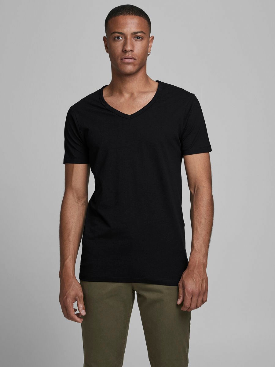 Jack & Jones Herren V-Neck T-Shirt Basic günstig online kaufen