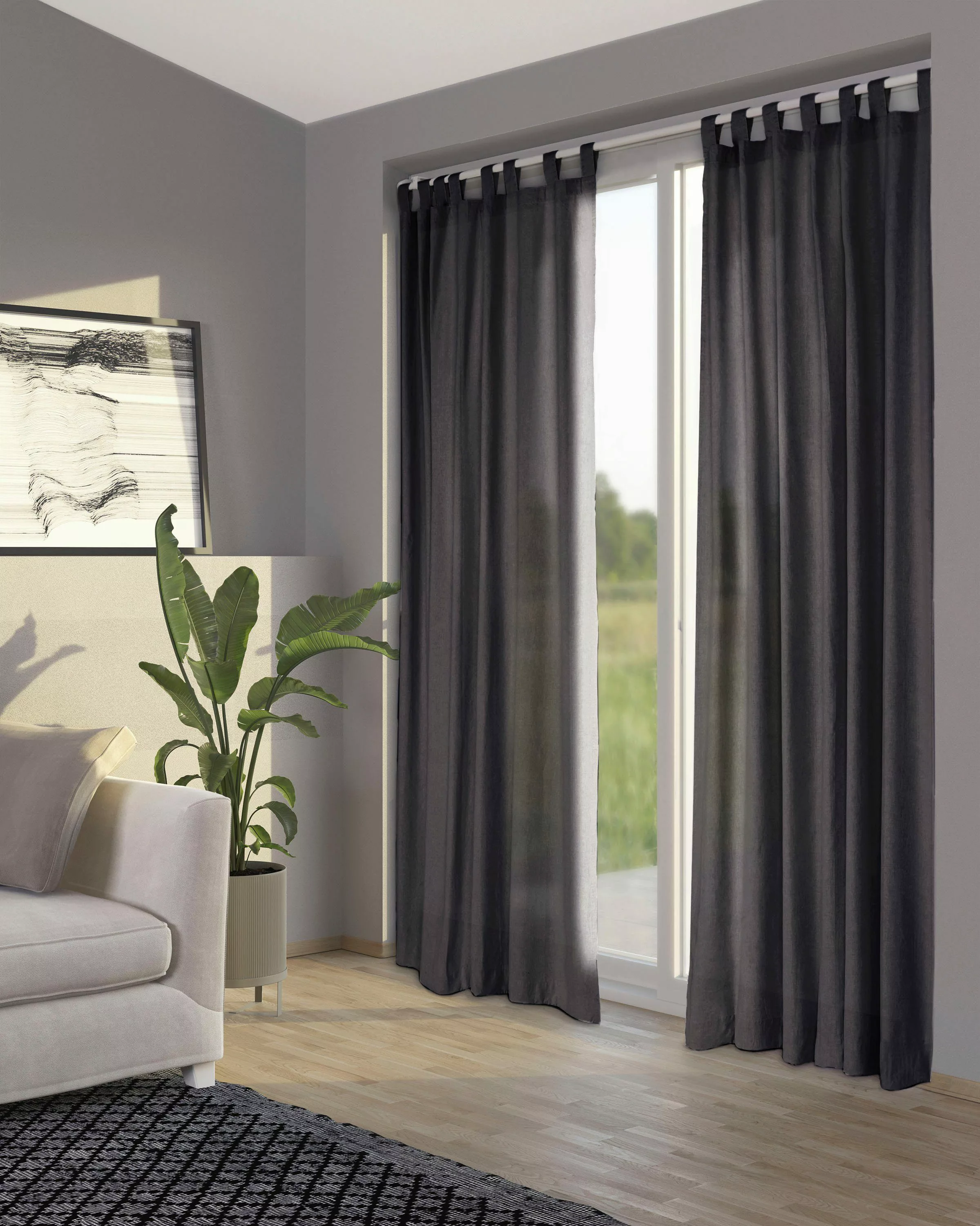 Primera Vorhang Stone-Washed, Schlaufen (1 St), günstig online kaufen