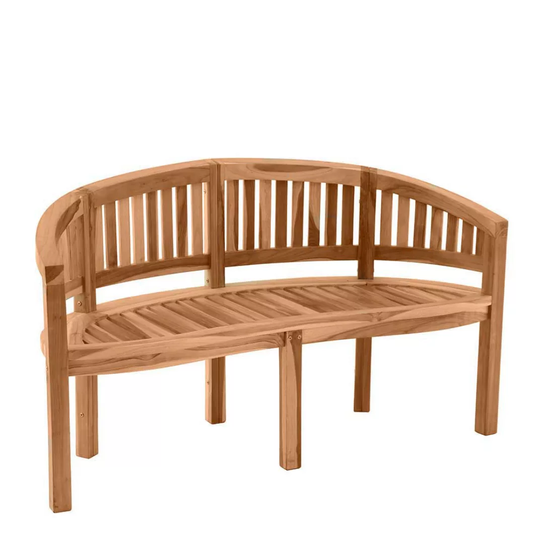 Gartenbank aus Teak Massivholz 150 cm breit günstig online kaufen