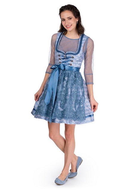 MarJo Dirndl Mini Dirndl 2tlg. - ALESSA - wasserblau günstig online kaufen