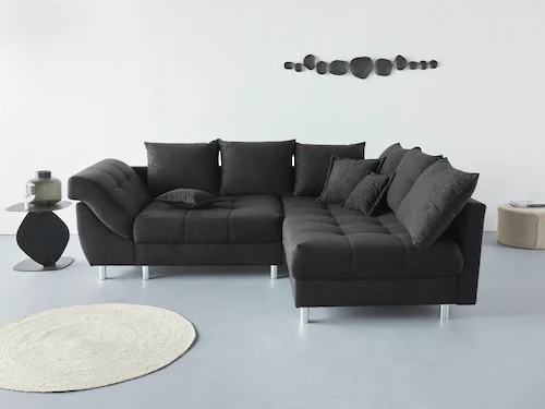 COLLECTION AB Ecksofa Joseli, mit Zier- und Rückenkissen, komfortable Schan günstig online kaufen