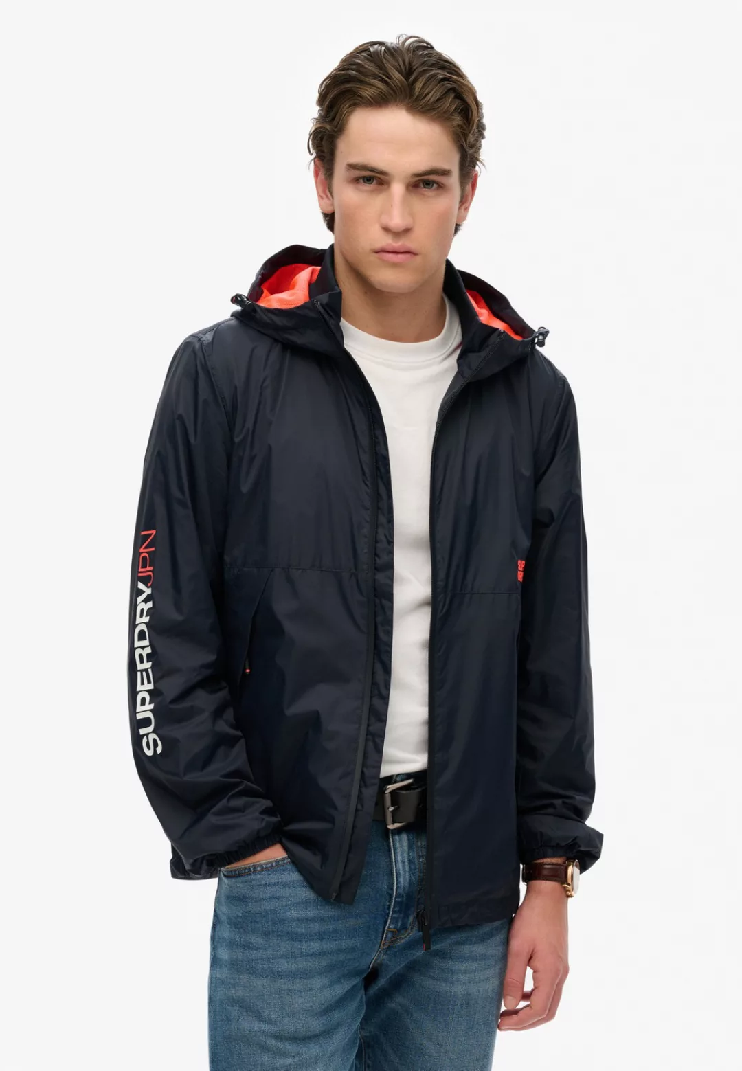 Superdry Outdoorjacke "HOODED LOGO WINDBREAKER JACKET", mit Kapuze günstig online kaufen