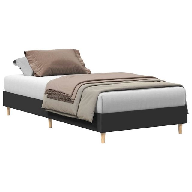 vidaXL Bett Bettgestell ohne Matratze Schwarz 75x190 cm Holzwerkstoff günstig online kaufen