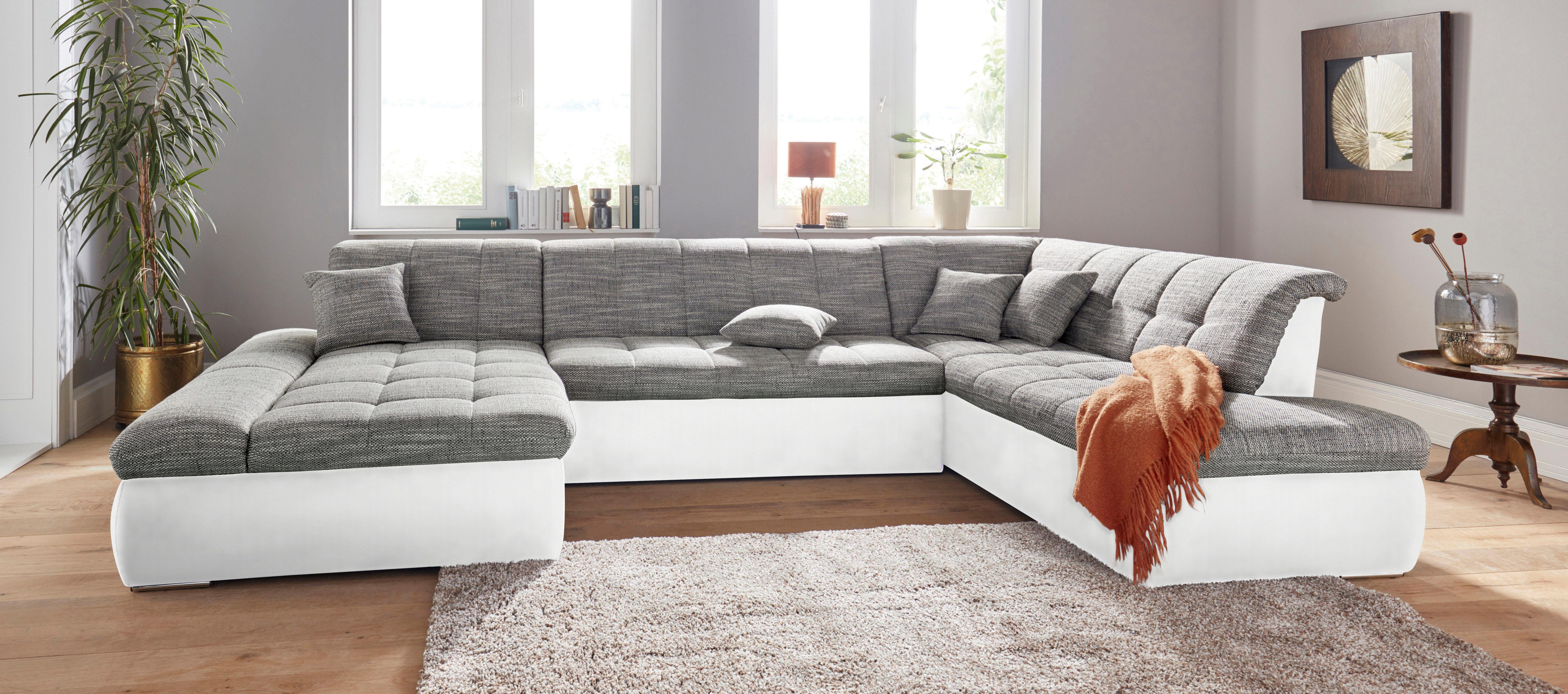 DOMO collection Wohnlandschaft "PB Moric wahlweise mit Bettfunktion und Arm günstig online kaufen