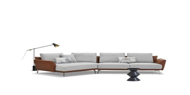 Xlmoebel Ecksofa L-förmiges Ledersofa mit Polsterung und modernem Design fü günstig online kaufen