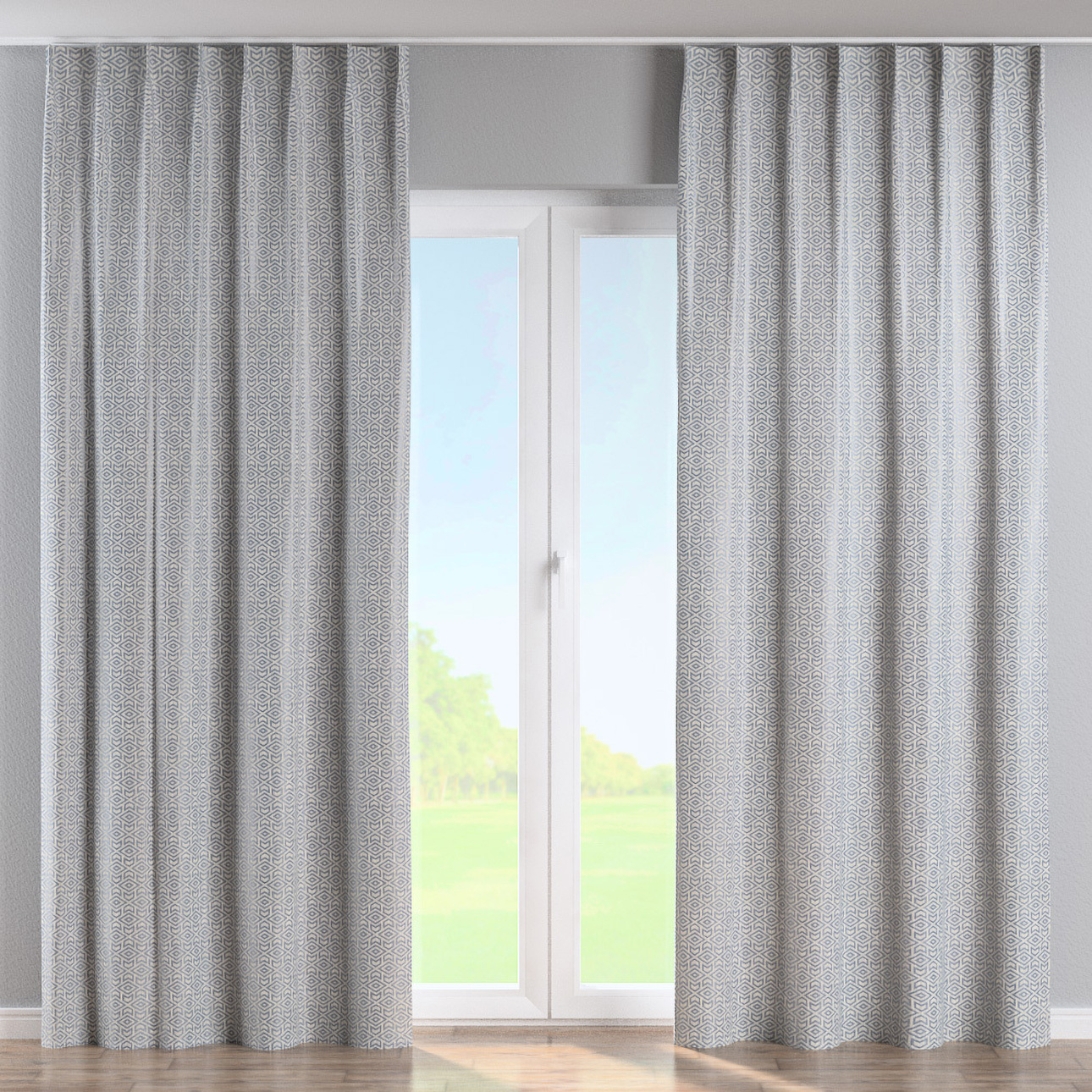 Vorhang mit flämischen 1-er Falten, anthrazit-grau, Imperia Premium (144-12 günstig online kaufen