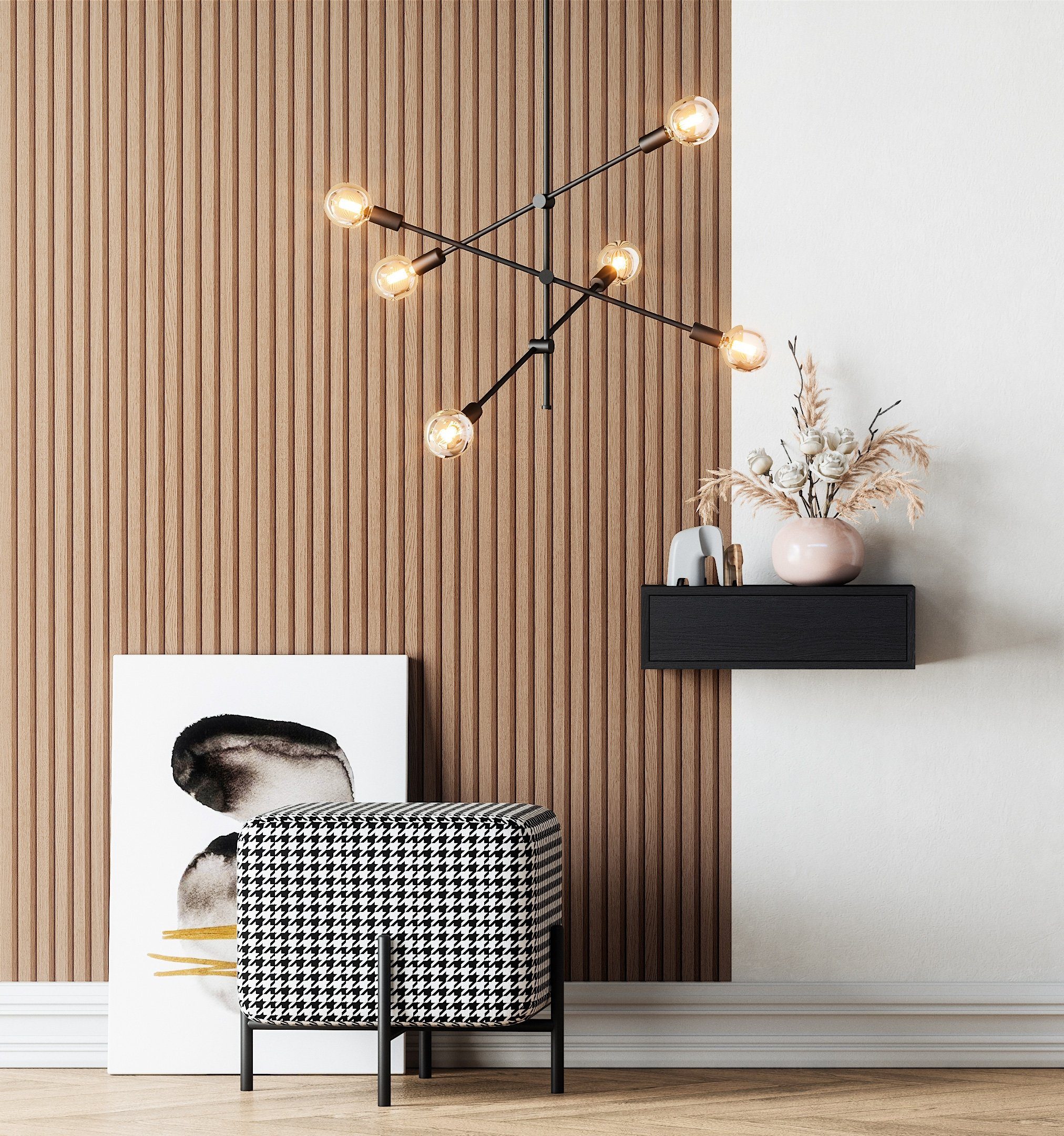 Newroom Vliestapete, Braun Tapete Skandi Holz günstig online kaufen