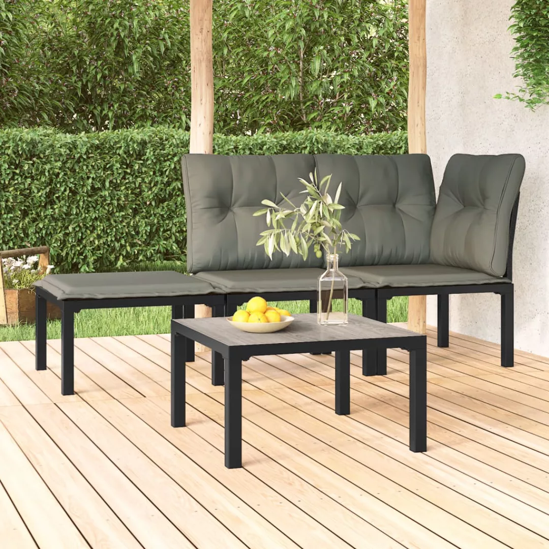 Vidaxl Garten-couchtisch Grau 55x55x31 Cm Dpc Und Stahl günstig online kaufen