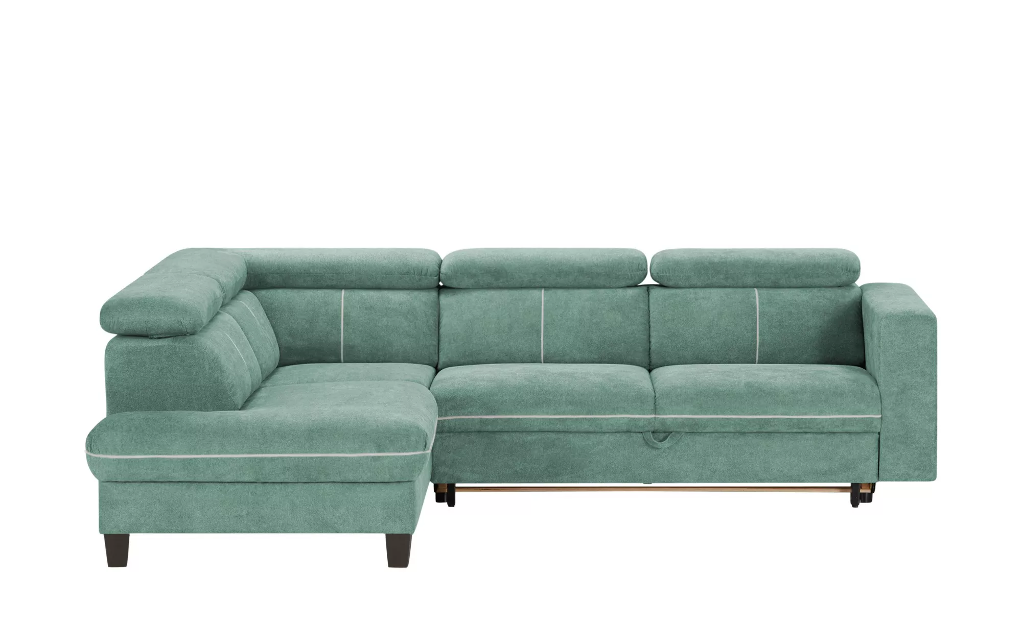 Ecksofa  Zante ¦ grün ¦ Maße (cm): B: 253 H: 95 T: 190 Polstermöbel > Sofas günstig online kaufen