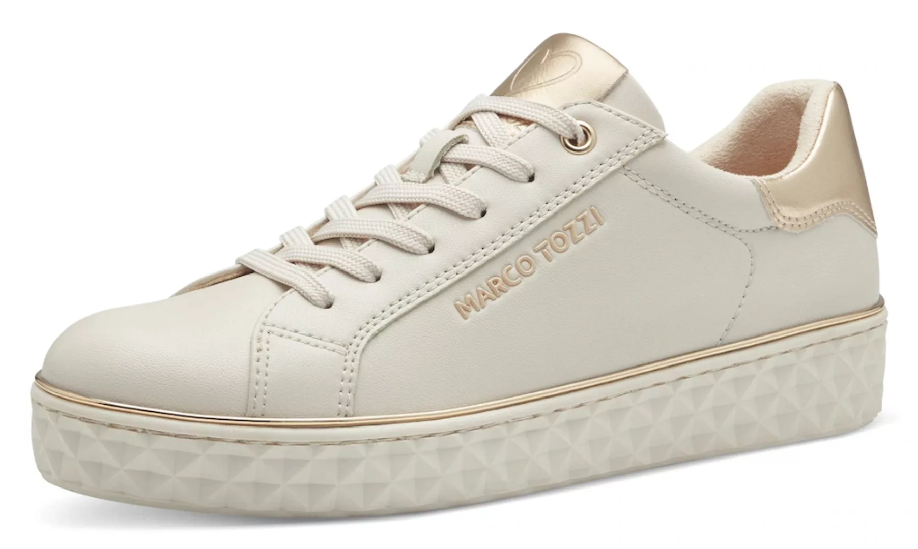 MARCO TOZZI Plateausneaker, mit tollen Metallic-Details, Freizeitschuh, Hal günstig online kaufen