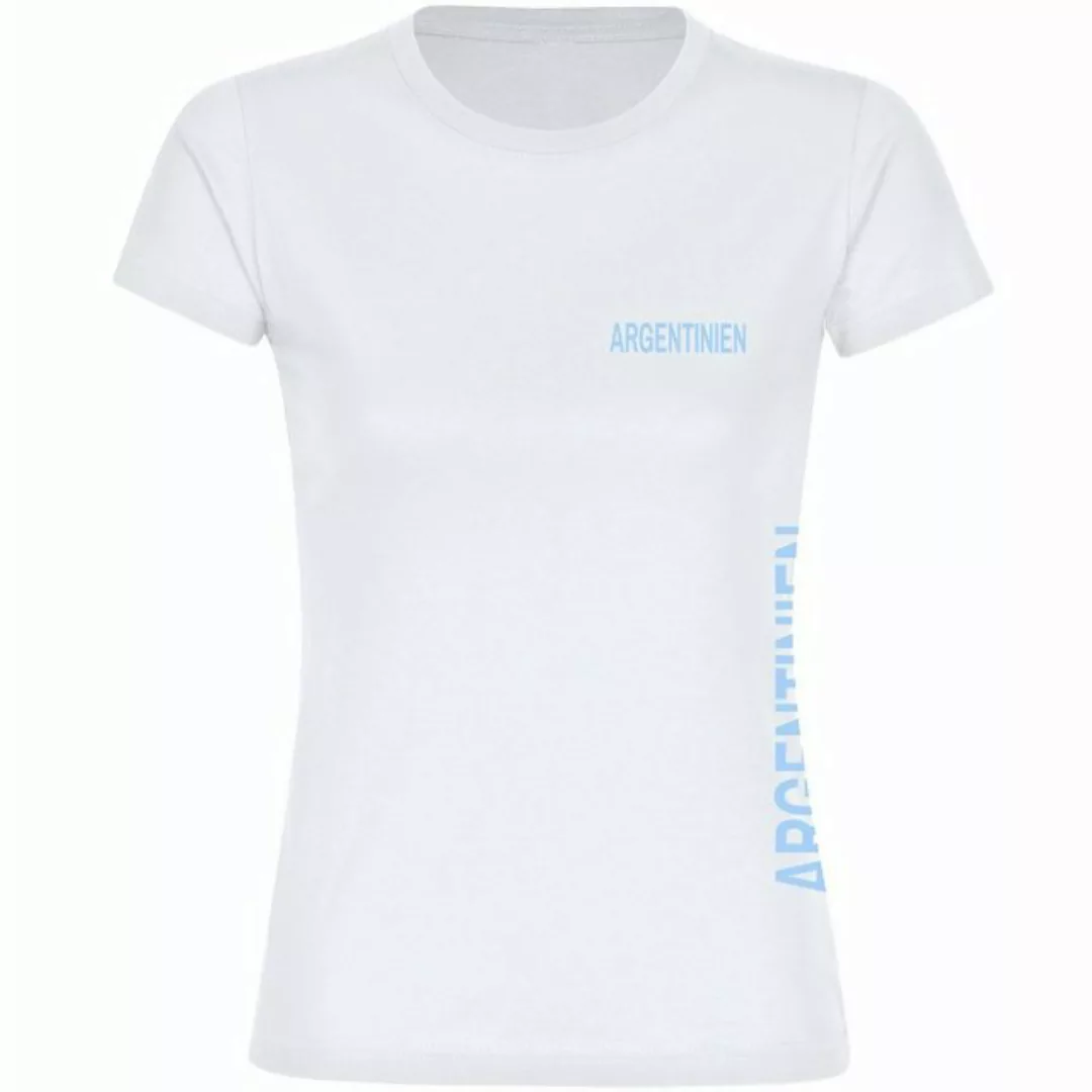 multifanshop T-Shirt Damen Argentinien - Brust & Seite - Frauen günstig online kaufen