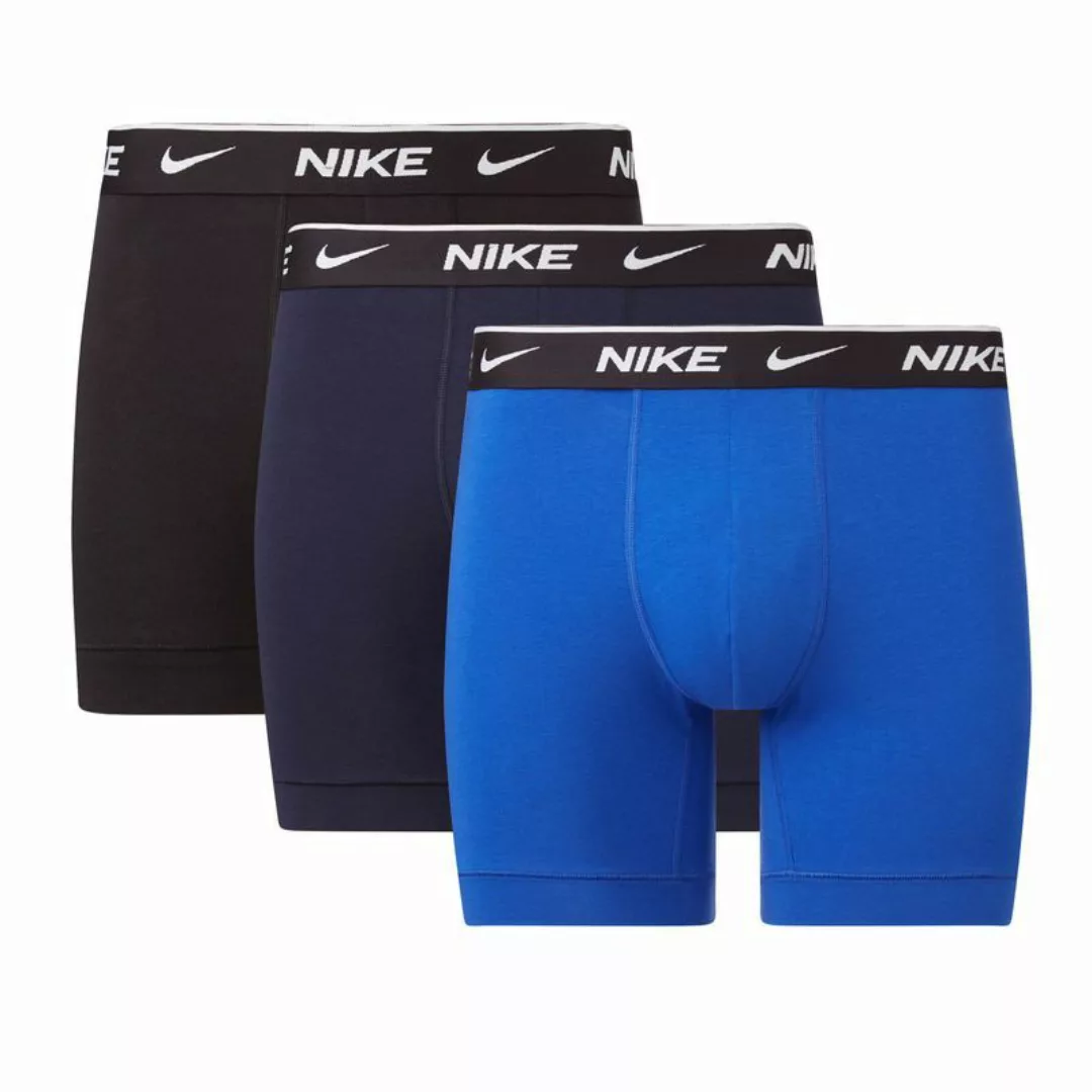 Nike – Boxershorts aus elastischer Baumwolle im 3er-Pack in Schwarz/Marine/ günstig online kaufen