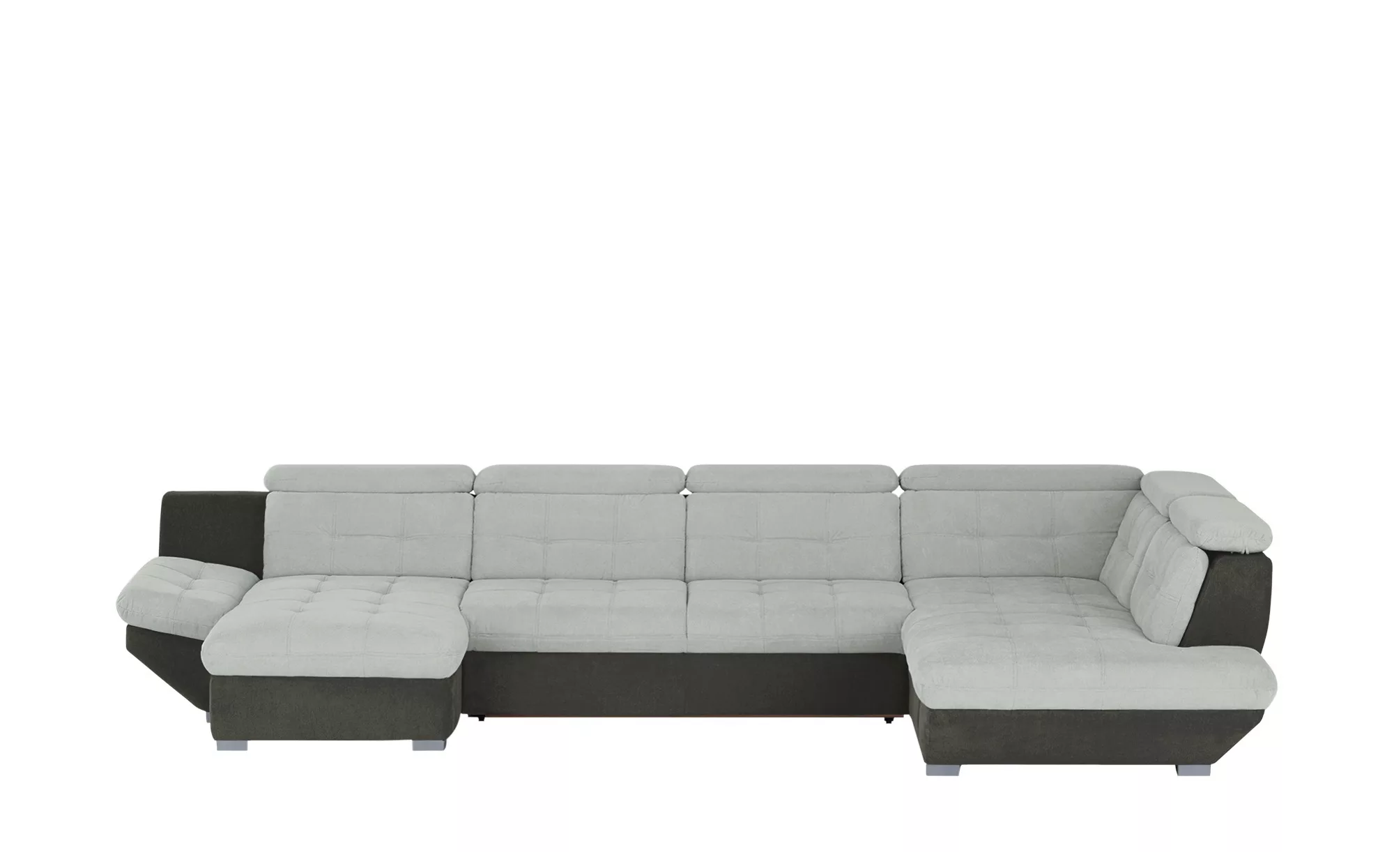 uno Wohnlandschaft  Eternity II - grau - 80 cm - Polstermöbel > Sofas > Woh günstig online kaufen