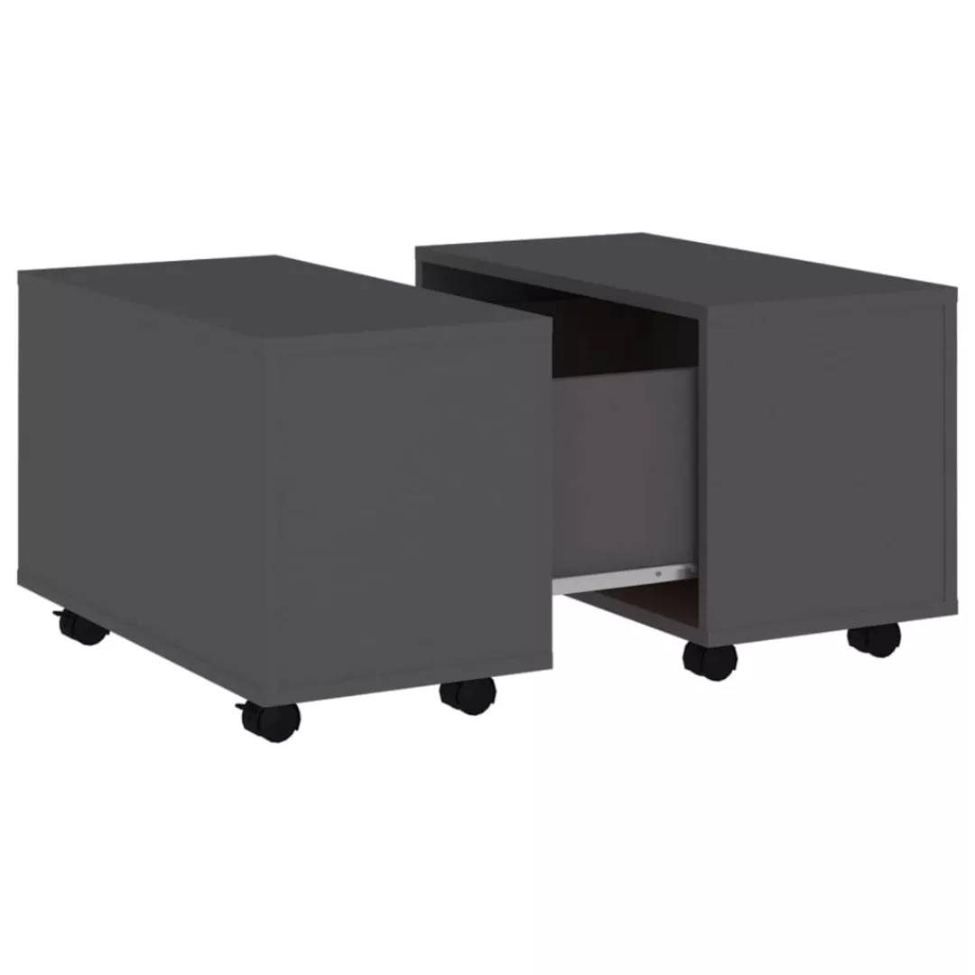 Couchtisch Grau 60x60x38 Cm Spanplatte günstig online kaufen