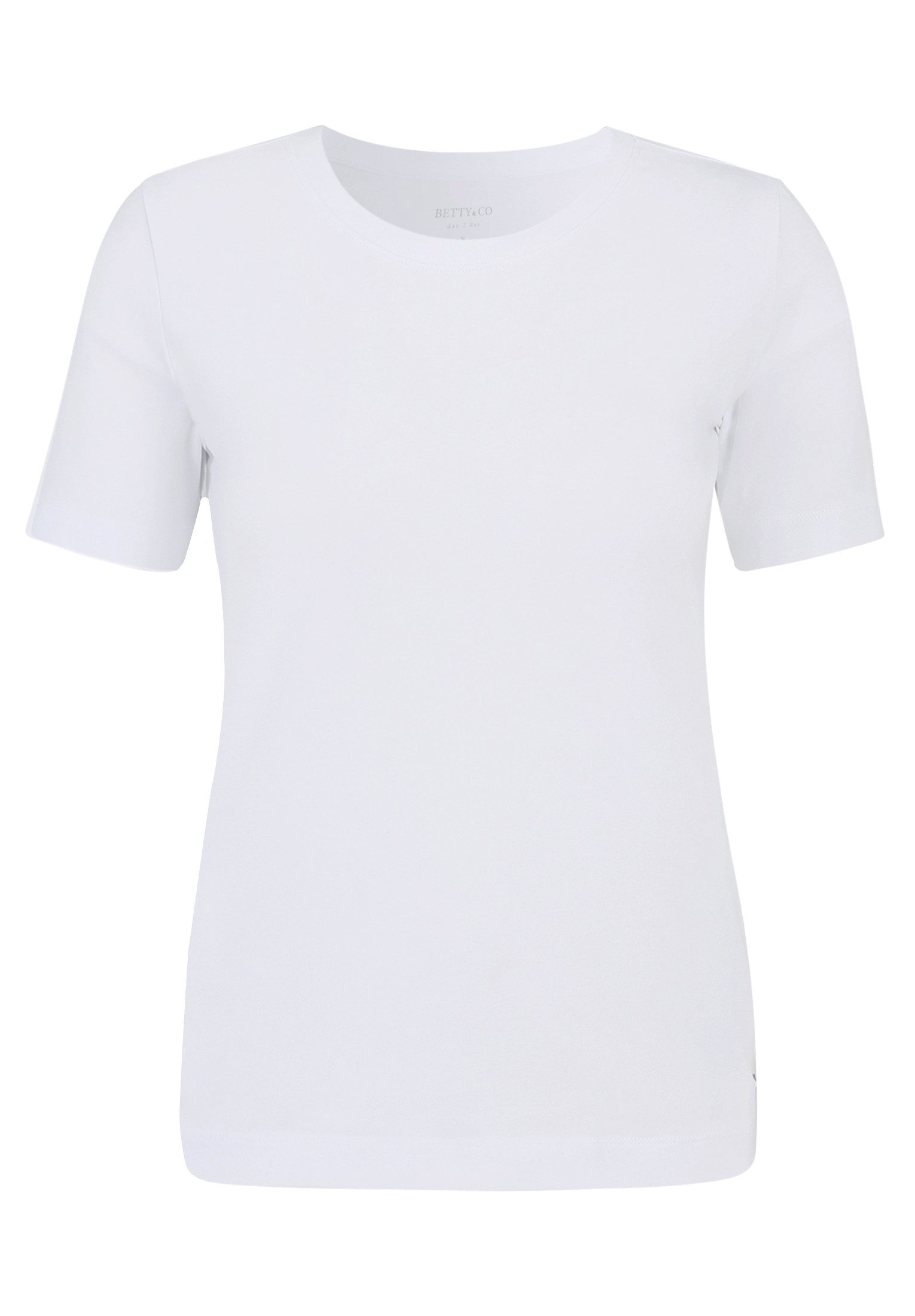 Betty&Co Kurzarmshirt "Betty & Co Damen Basic Shirt mit Rundhalsausschnitt" günstig online kaufen