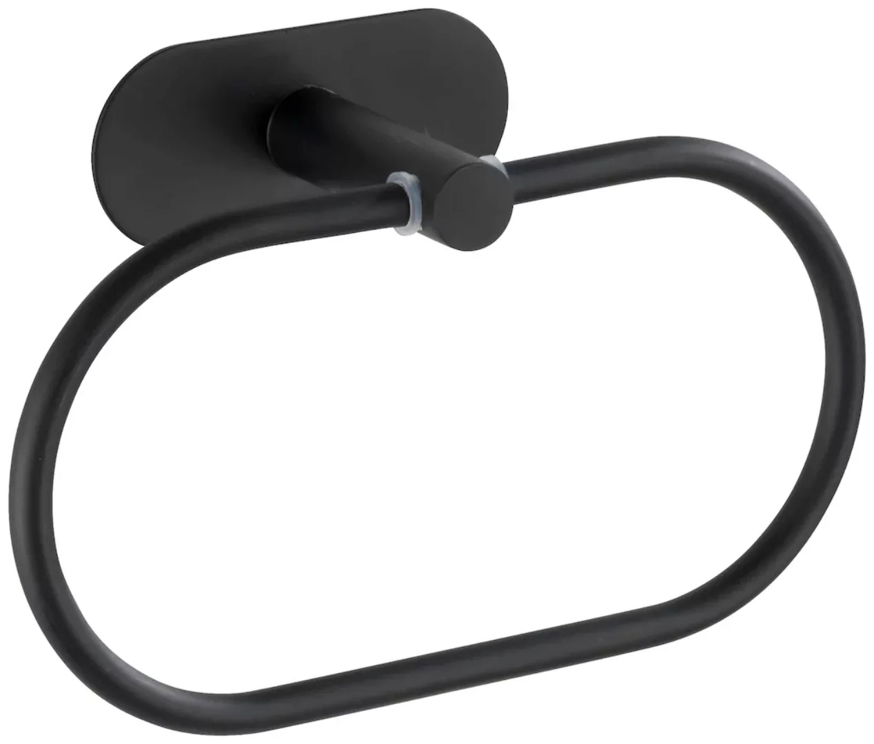 WENKO Turbo-Loc® Edelstahl Handtuchring Orea Black Matt, Handtuchhalter, Be günstig online kaufen