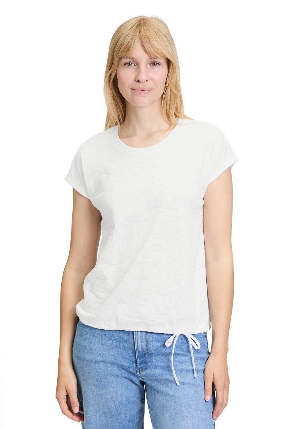 Betty Barclay Kurzarmshirt "Betty Barclay Damen Strukturshirt mit Tunnelzug günstig online kaufen