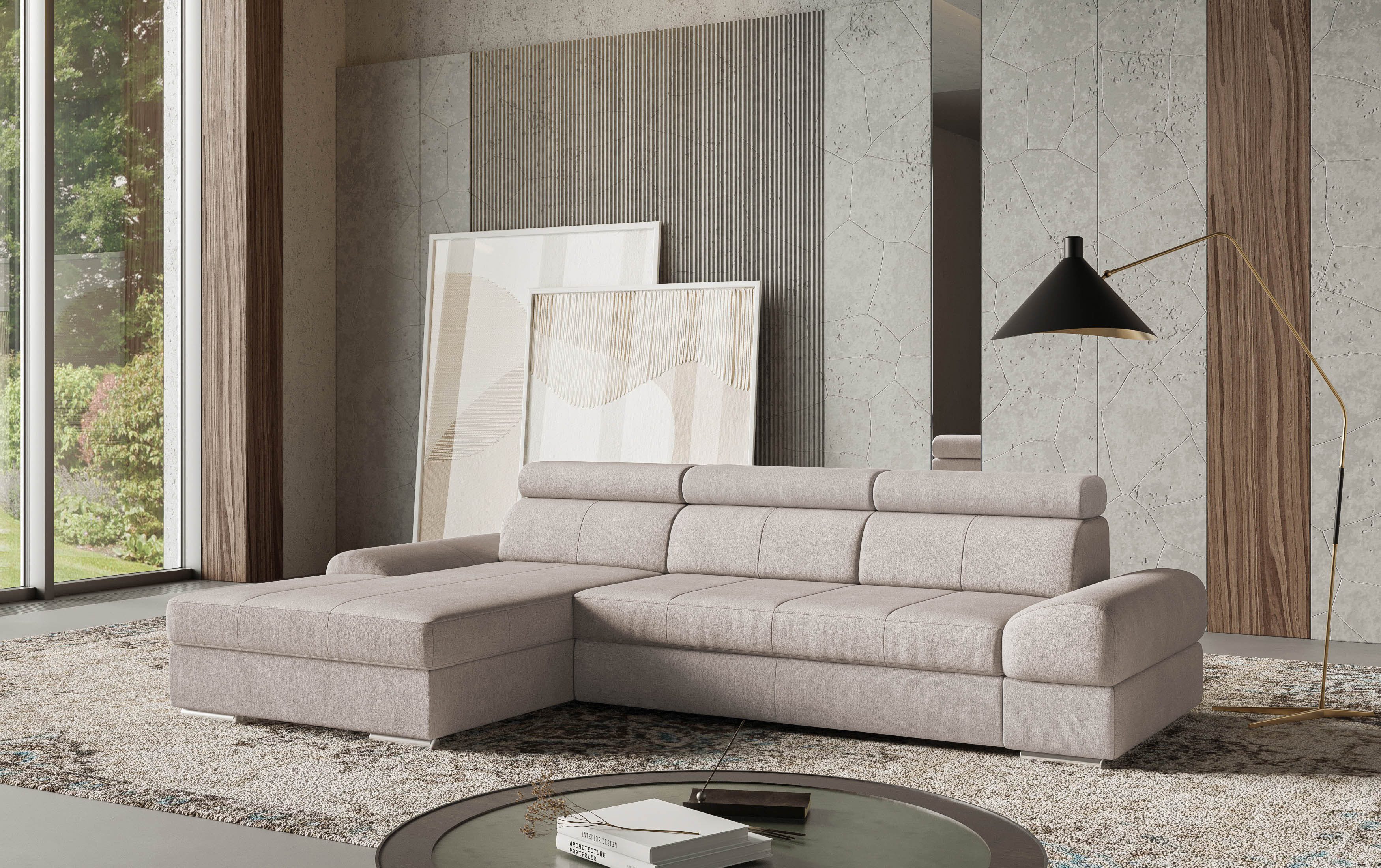 sit&more Ecksofa "Broadway L-Form", inklusive Kopfteilverstellung, wahlweis günstig online kaufen