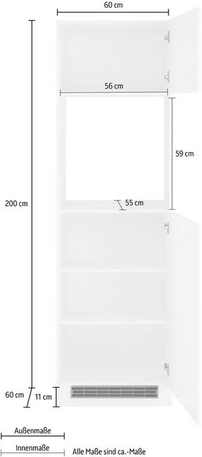 KOCHSTATION Backofenumbauschrank "KS-Kehl", Breite 60 cm günstig online kaufen