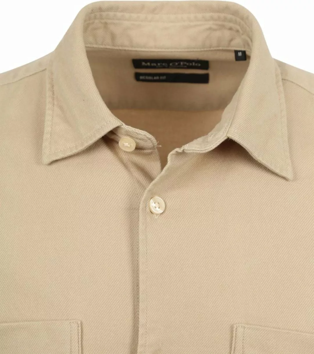 Marc O'Polo Flanell Twill Hemd Beige - Größe XL günstig online kaufen