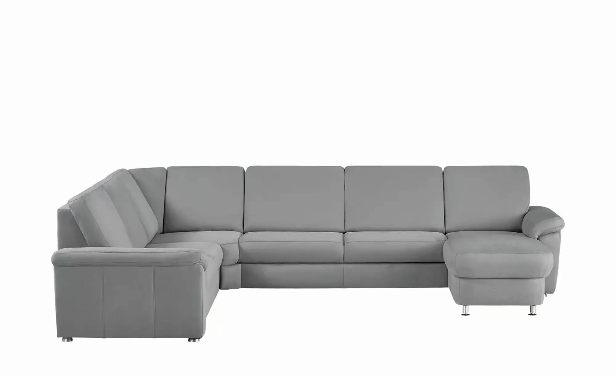 meinSofa Wohnlandschaft Mikrofaser Rita ¦ grau ¦ Maße (cm): B: 330 H: 91 T: günstig online kaufen