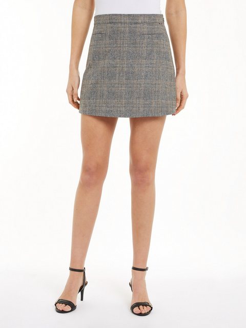 Tommy Hilfiger A-Linien-Rock "WOOL MIX CHECK MINI SKIRT", im Karodessin günstig online kaufen