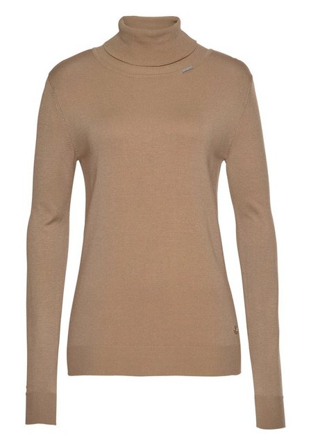 Bruno Banani Rollkragenpullover mit Metalllogo-NEUE FARBEN günstig online kaufen