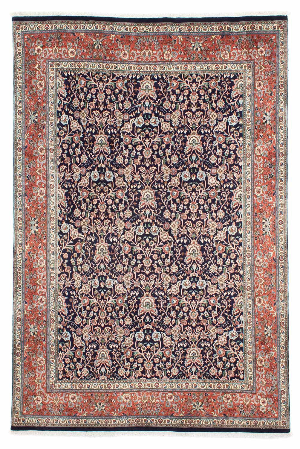 morgenland Wollteppich »Moud Blumenmuster Nero 293 x 195 cm«, rechteckig, 1 günstig online kaufen