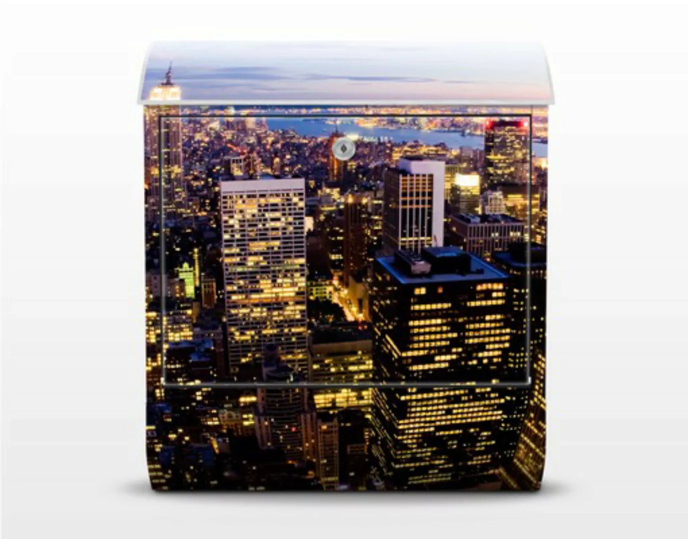 Briefkasten Architektur & Skylines New York Skyline bei Nacht günstig online kaufen