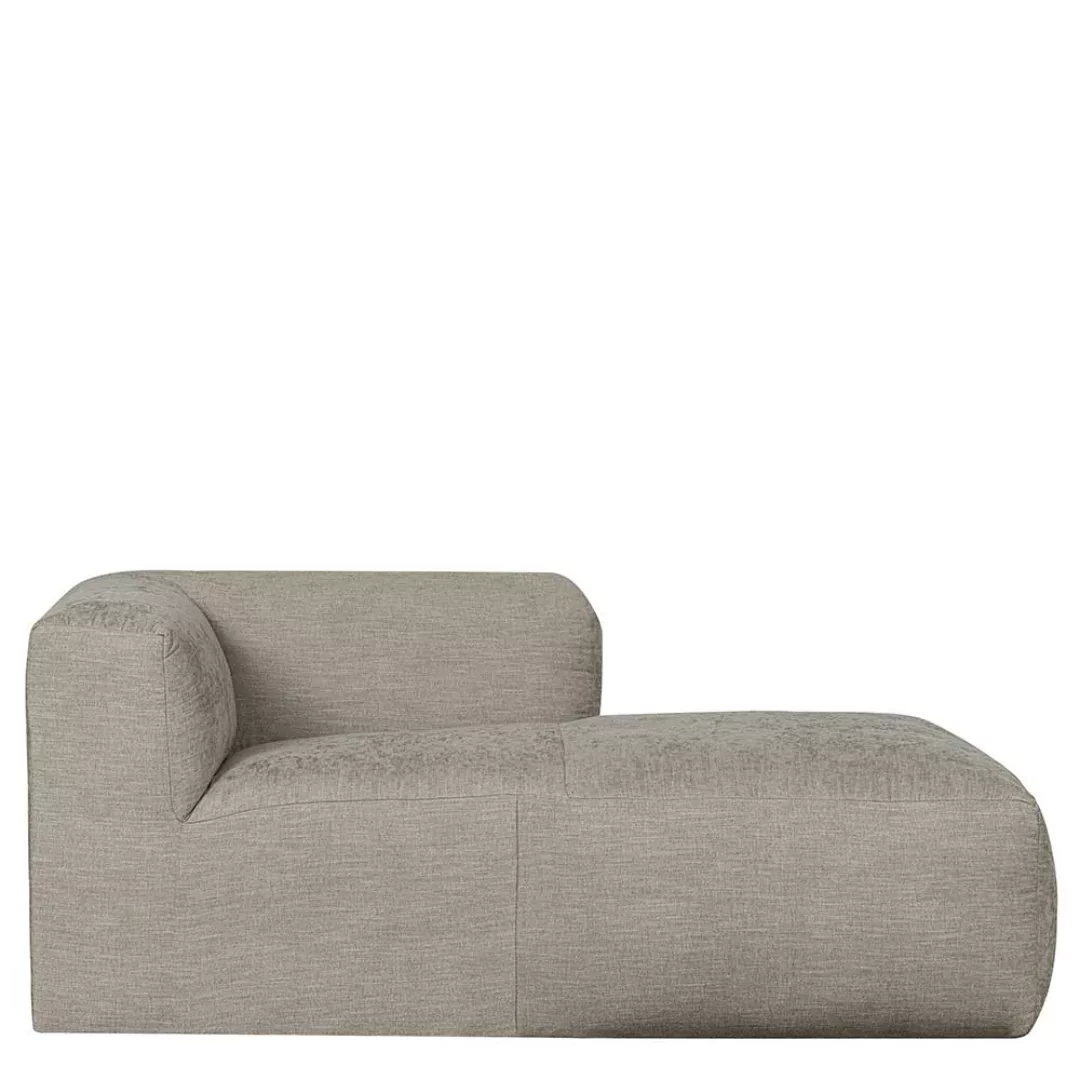 Lounge Element links in Beigegrau Webstoff Modul Sofa Ecke günstig online kaufen