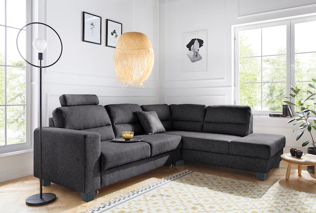 TRENDMANUFAKTUR Ecksofa »Chamber, zeitlos & elegant, bequem, L-Form«, inklu günstig online kaufen