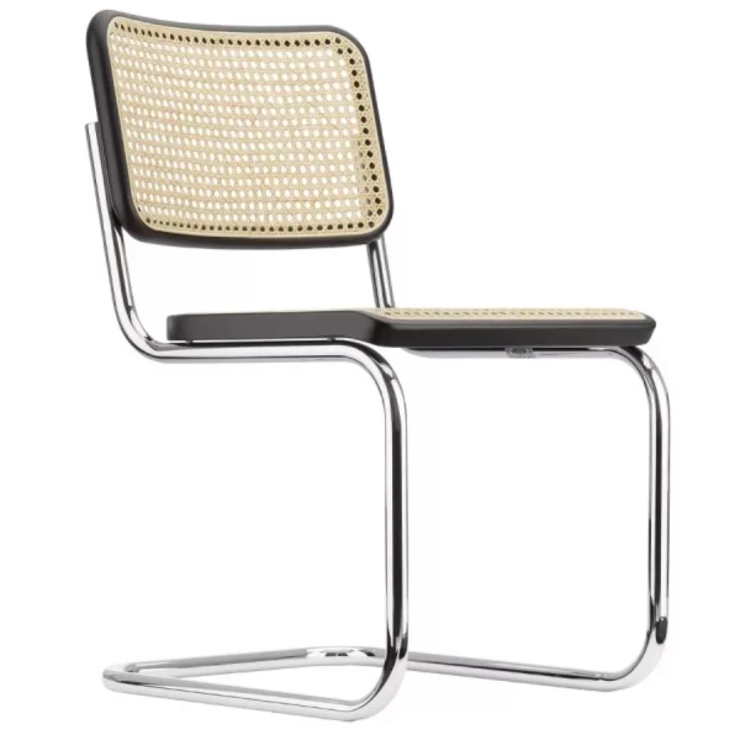 THONET S 32 V | Buche schwarz gebeizt | Stahlrohr-Freischwinger | Gestell v günstig online kaufen