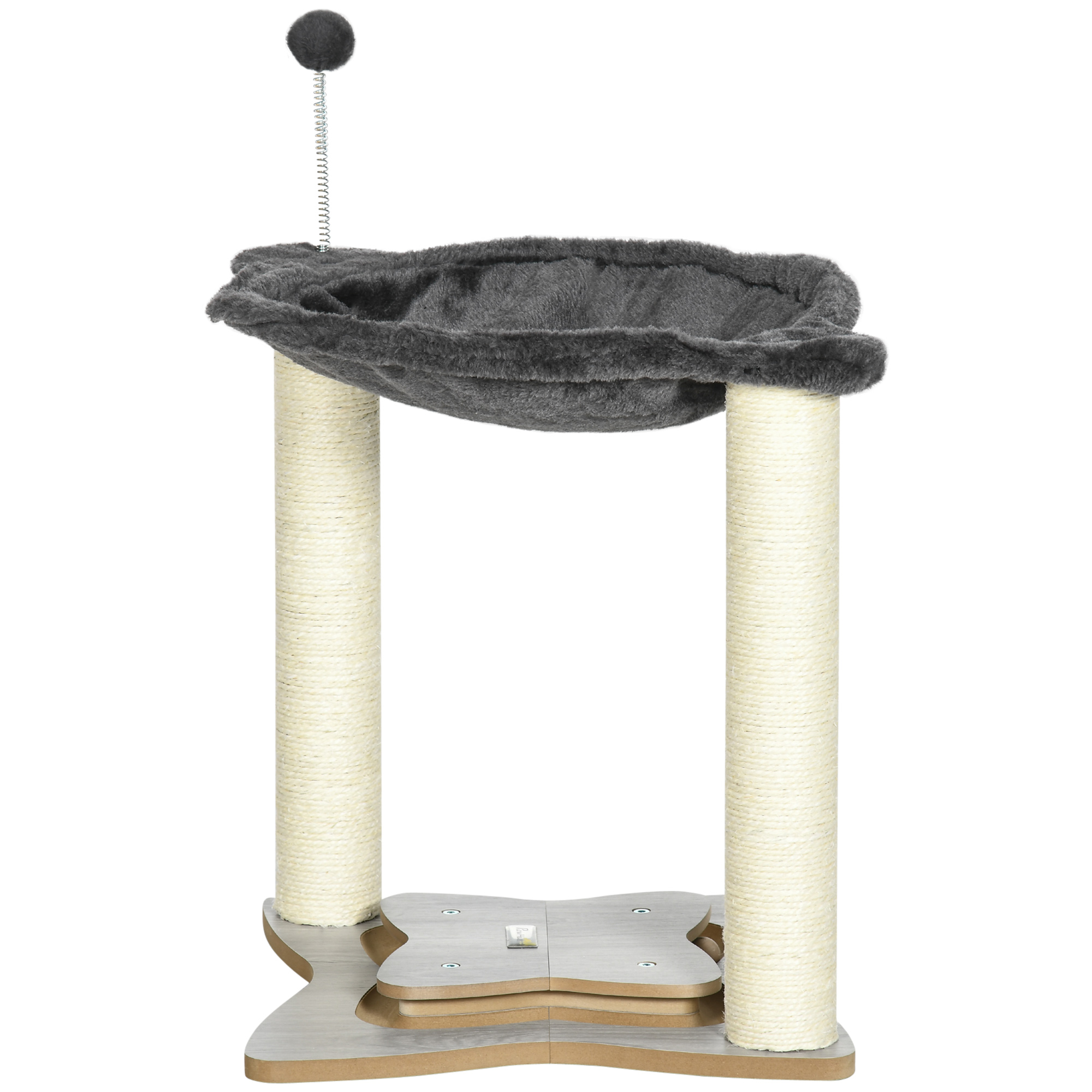 PawHut Katzenkratzbaum max 5kg mit Hängematte, Spielbällen und Sisalstangen günstig online kaufen