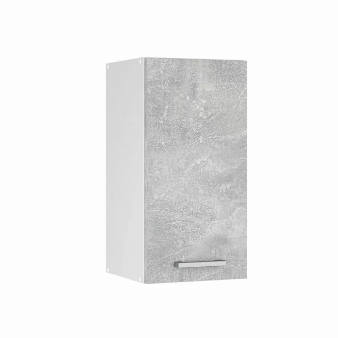 Vicco Hängeschrank Küchenhängeschrank 30 cm R-Line Weiß Beton günstig online kaufen