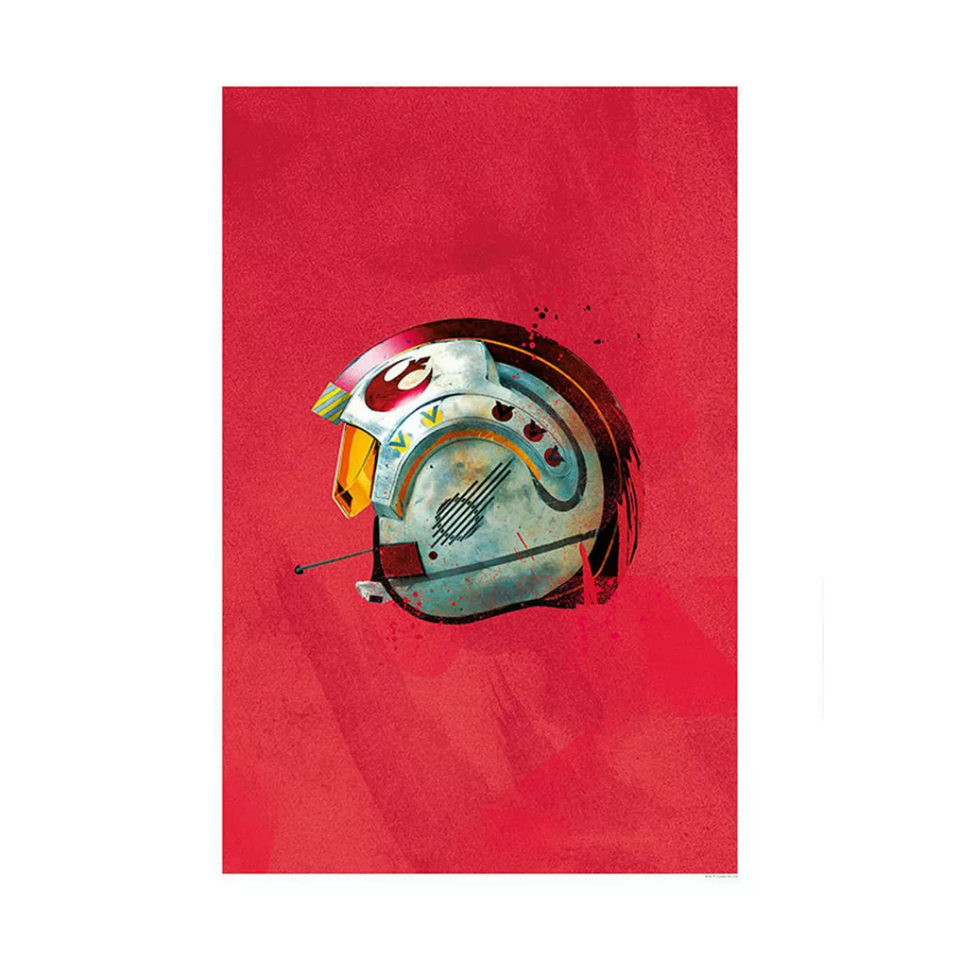 KOMAR Wandbild - Star Wars Classic Helmets Rebel Pilot - Größe: 50 x 70 cm günstig online kaufen