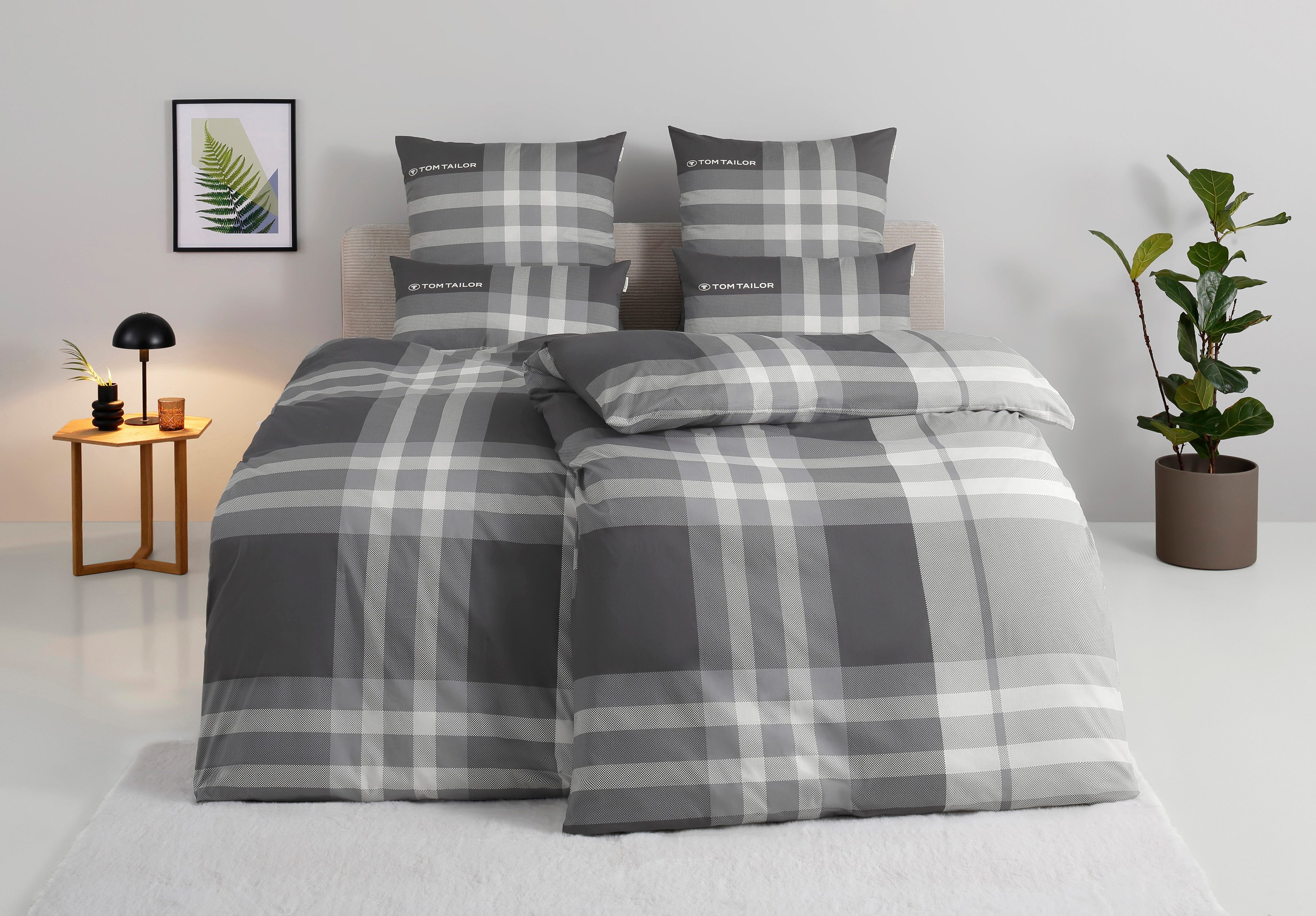 TOM TAILOR HOME Bettwäsche »Nick in Gr. 135x200 oder 155x220 cm«, mit Grati günstig online kaufen