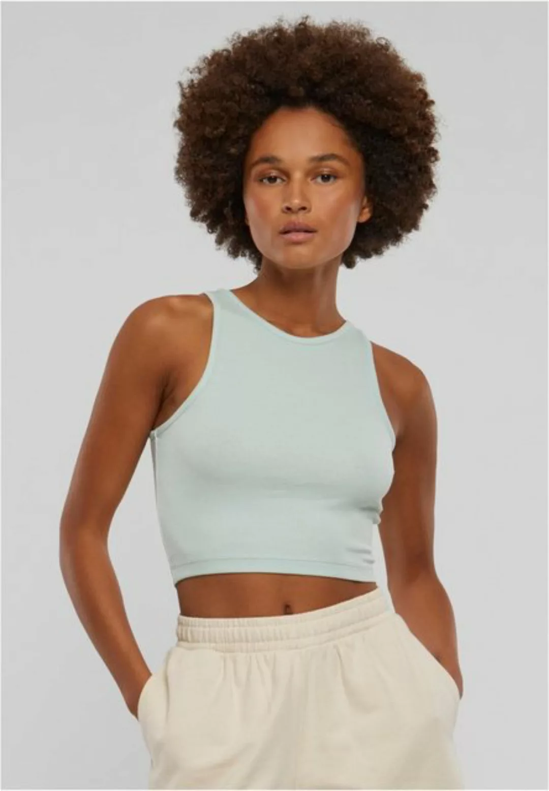 URBAN CLASSICS Shirttop Ladies Cropped Rib Top günstig online kaufen
