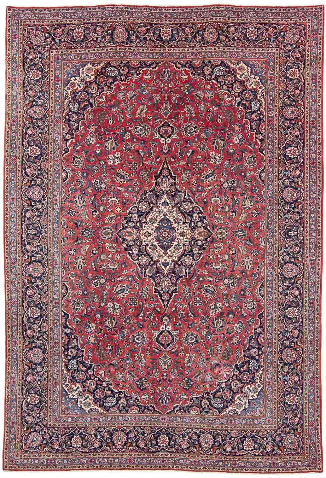 morgenland Orientteppich »Perser - Keshan - 338 x 230 cm - hellrot«, rechte günstig online kaufen