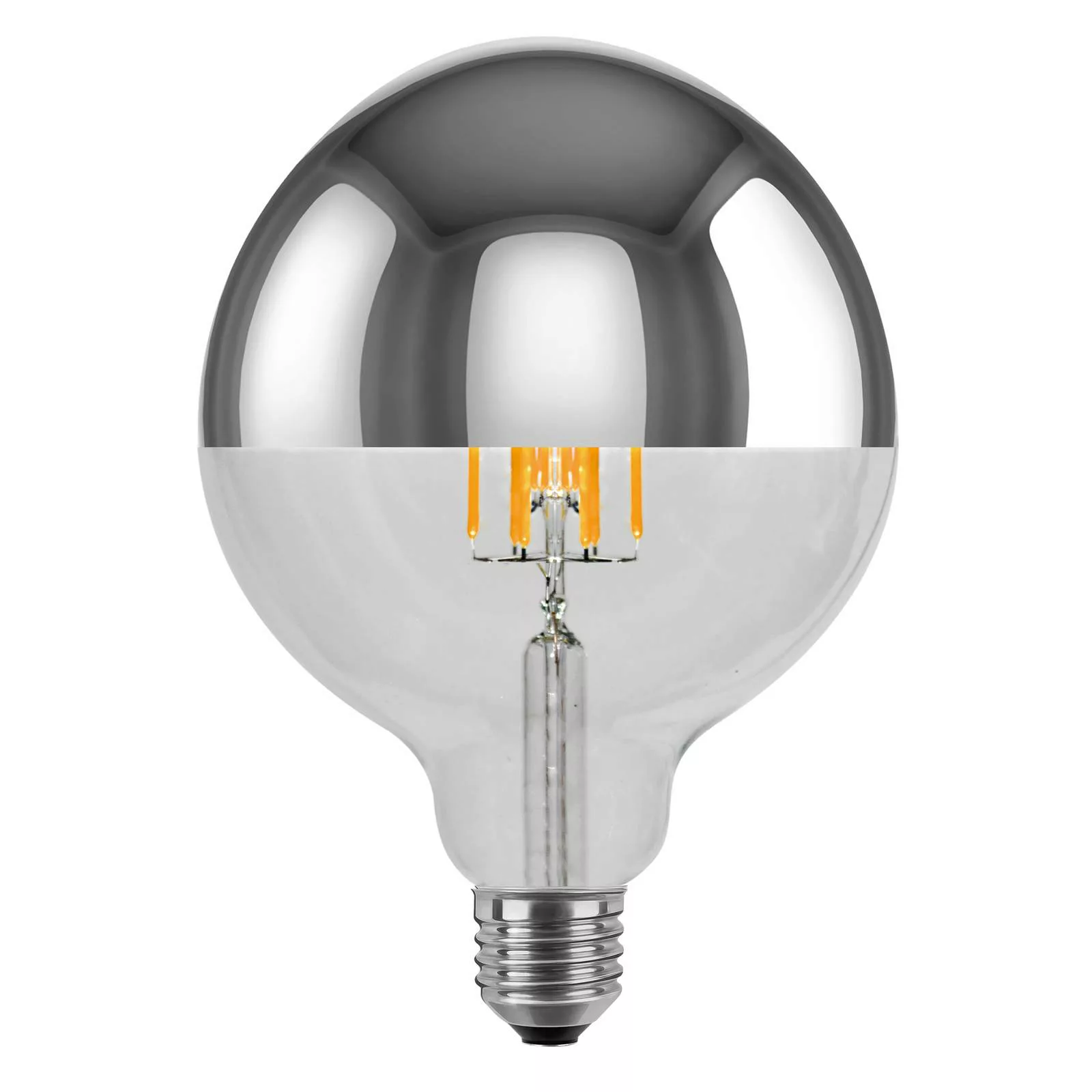SEGULA LED-Globe E27 6,5W 927 Kopfspiegel silber günstig online kaufen