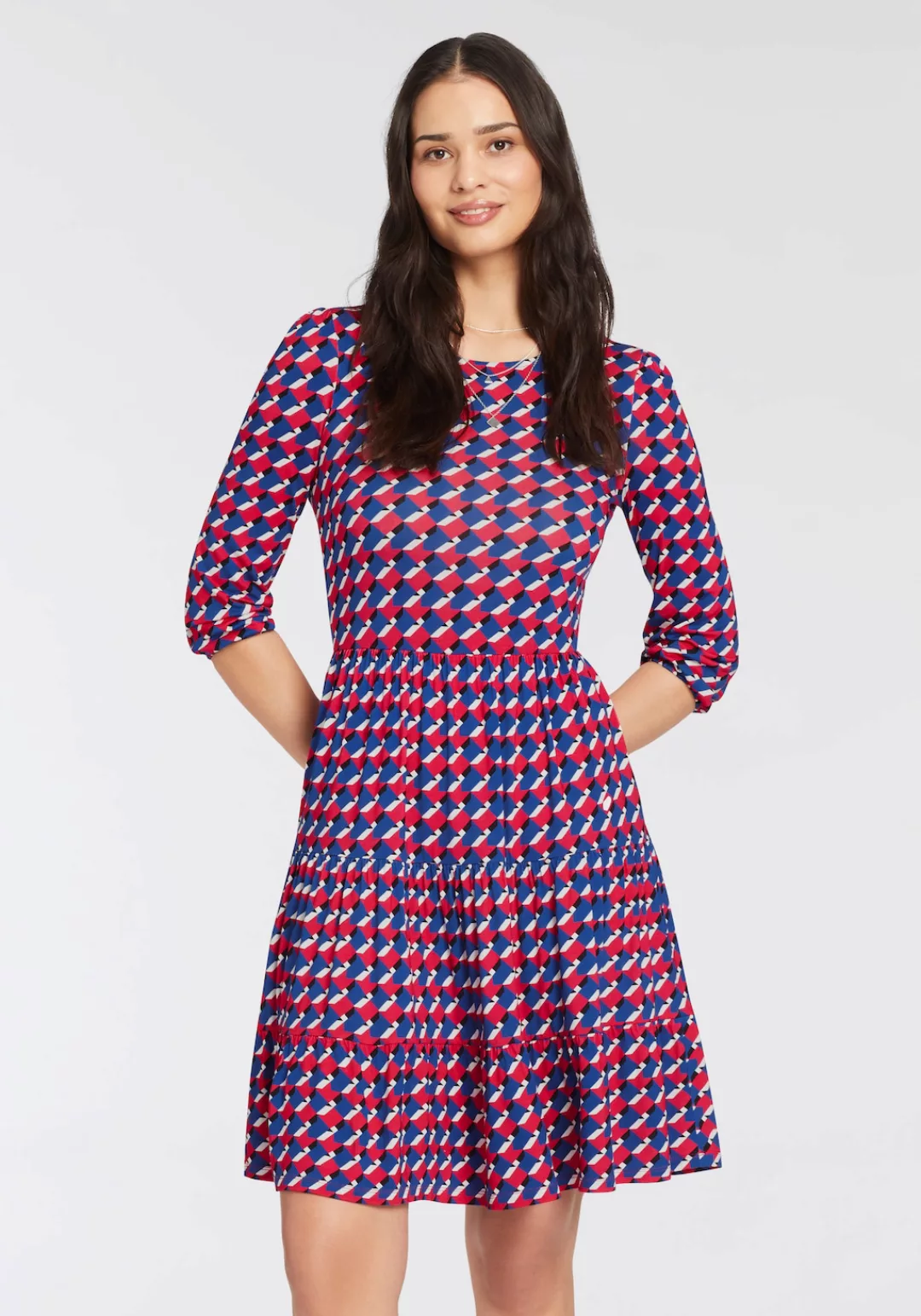Laura Scott Jerseykleid mit stylischem Allover-Print - NEUE KOLLEKTION günstig online kaufen