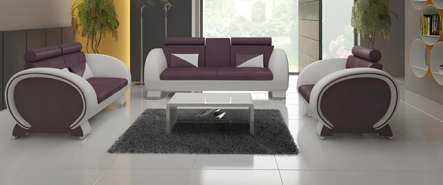 JVmoebel Sofa Sofagarnitur 3+2+1 Textil Stoff Couch Desig Sofa Wohnlandscha günstig online kaufen